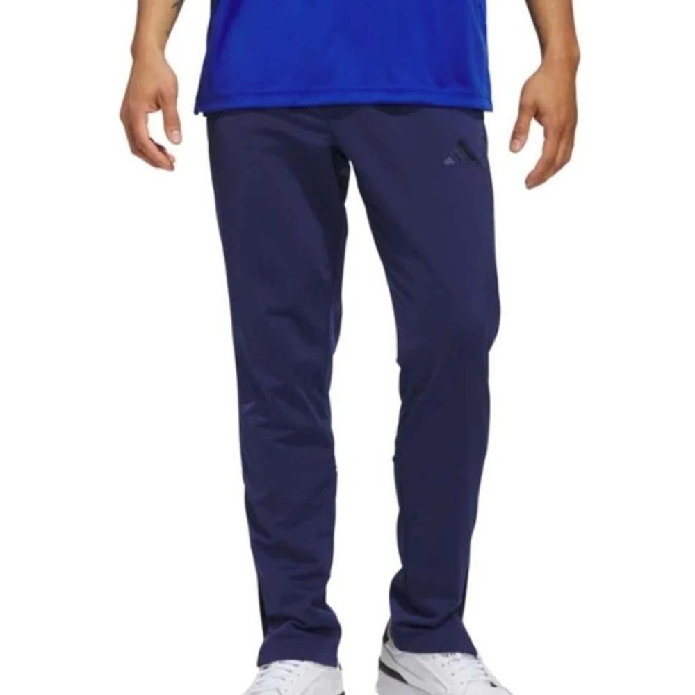 NWT Adidas Tricot Men's L Blue Performance Track Pants Polyester
